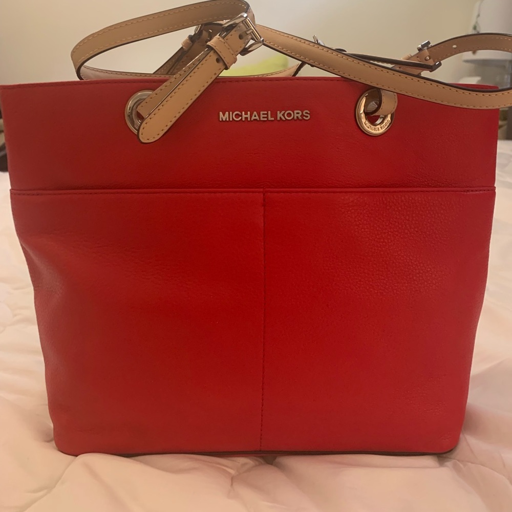 Michael Kors Bedford Bright Red Tote